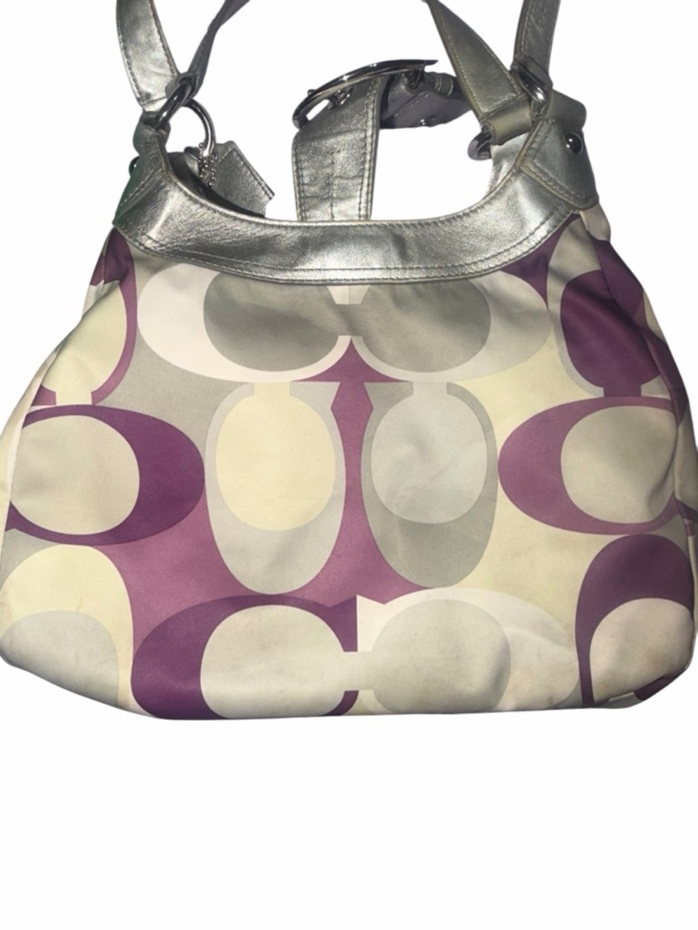 Coach Signature Soho Scarf Print Hobo Bag and its matching wallet - Picture 7 of 16